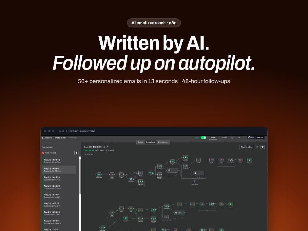 AI Email Outreach interface